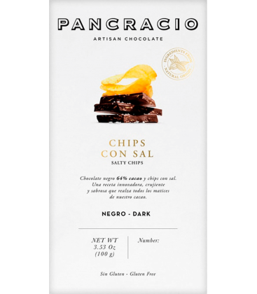 Tableta Pancracio Chips con Sal Negro 