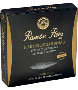 Filetes de Sardinas sin piel ni espinas Ramón Peña Línea Oro 130gr
